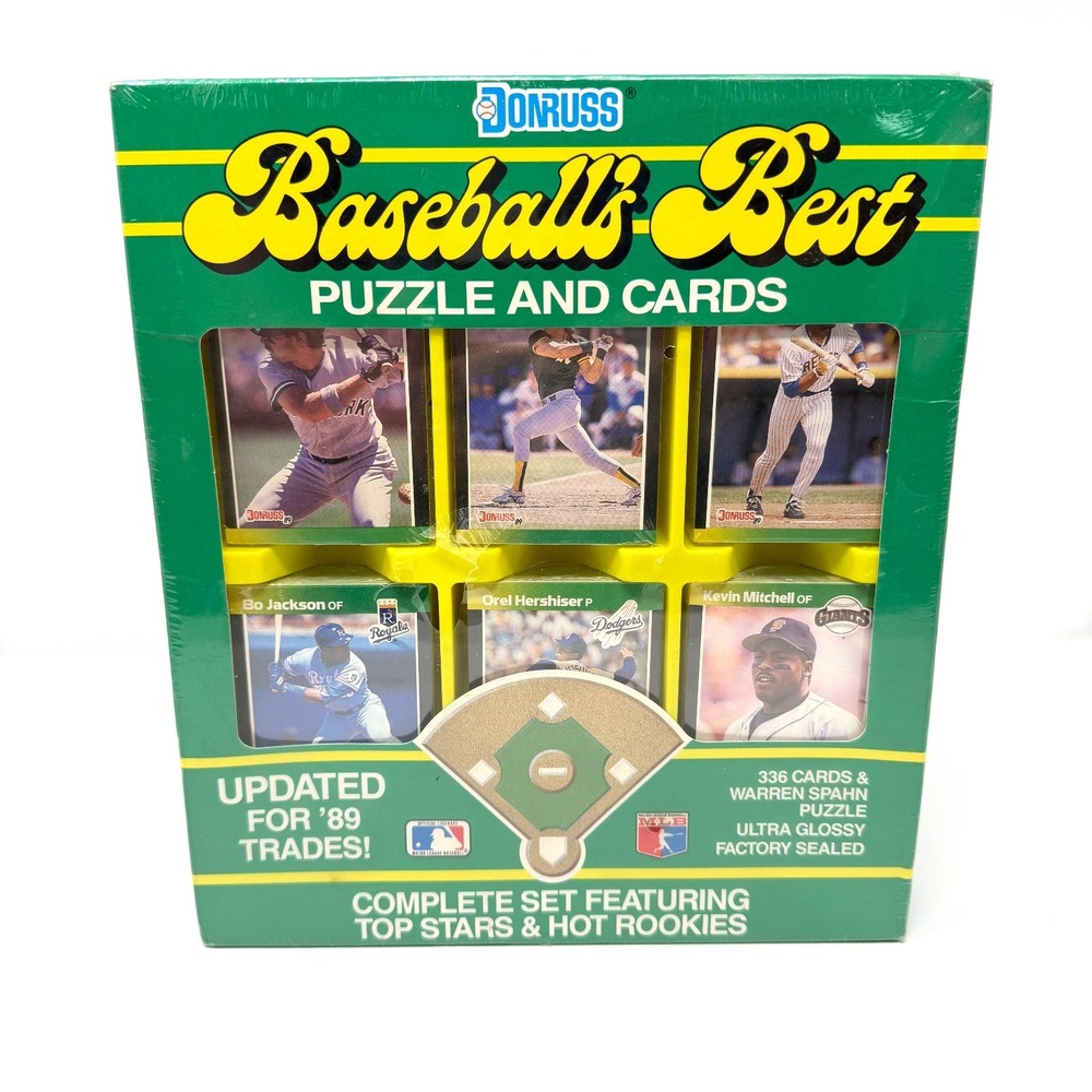Donruss Baseballs Best 1989 Factory Set Bo Jackson Warren Spahn Puzzle Sealed